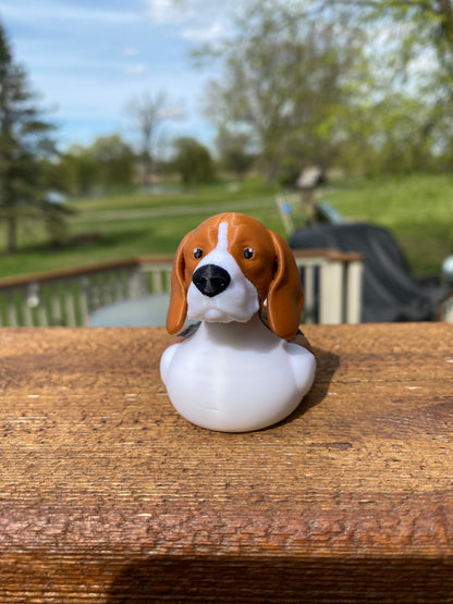 Beagle Duck Miniature Figurine For Jeep Wrangler Dashboard