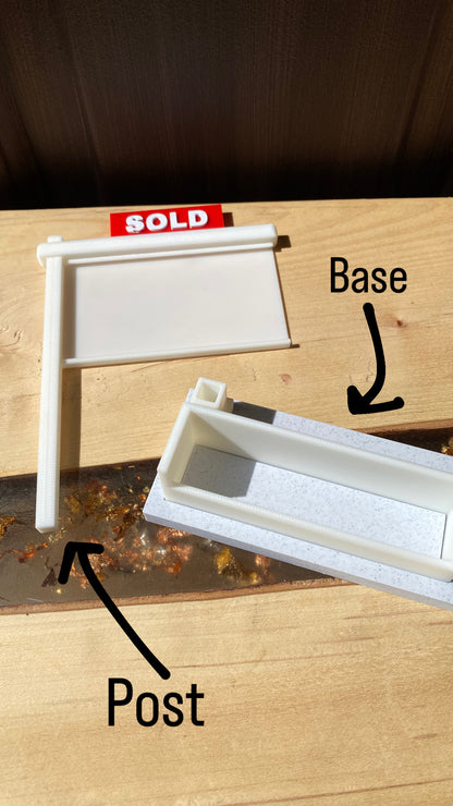 Realtor Sold Sign Business Card Holder