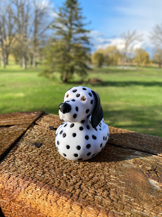 Dalmatian Duck Miniature Figurine For Jeep Wrangler Dashboard