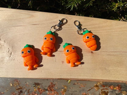 Carrot Fidget Toys and Keychains Easter Bunny Cute Spring