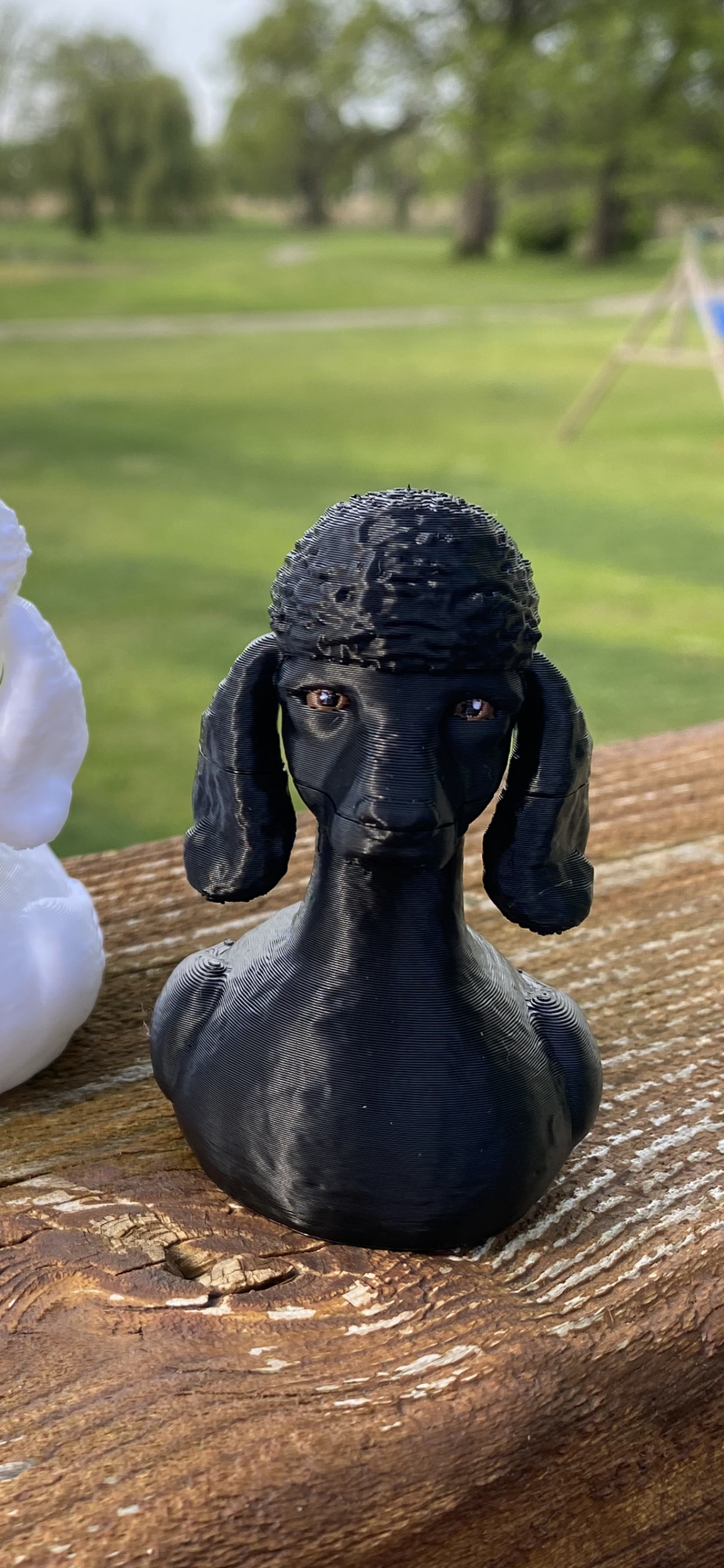 Standard Poodle Duck Miniature Figurine For Jeep Wrangler Dashboard 3D Printed