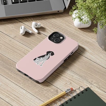 Black GSP Light Pink Tough Phone Cases