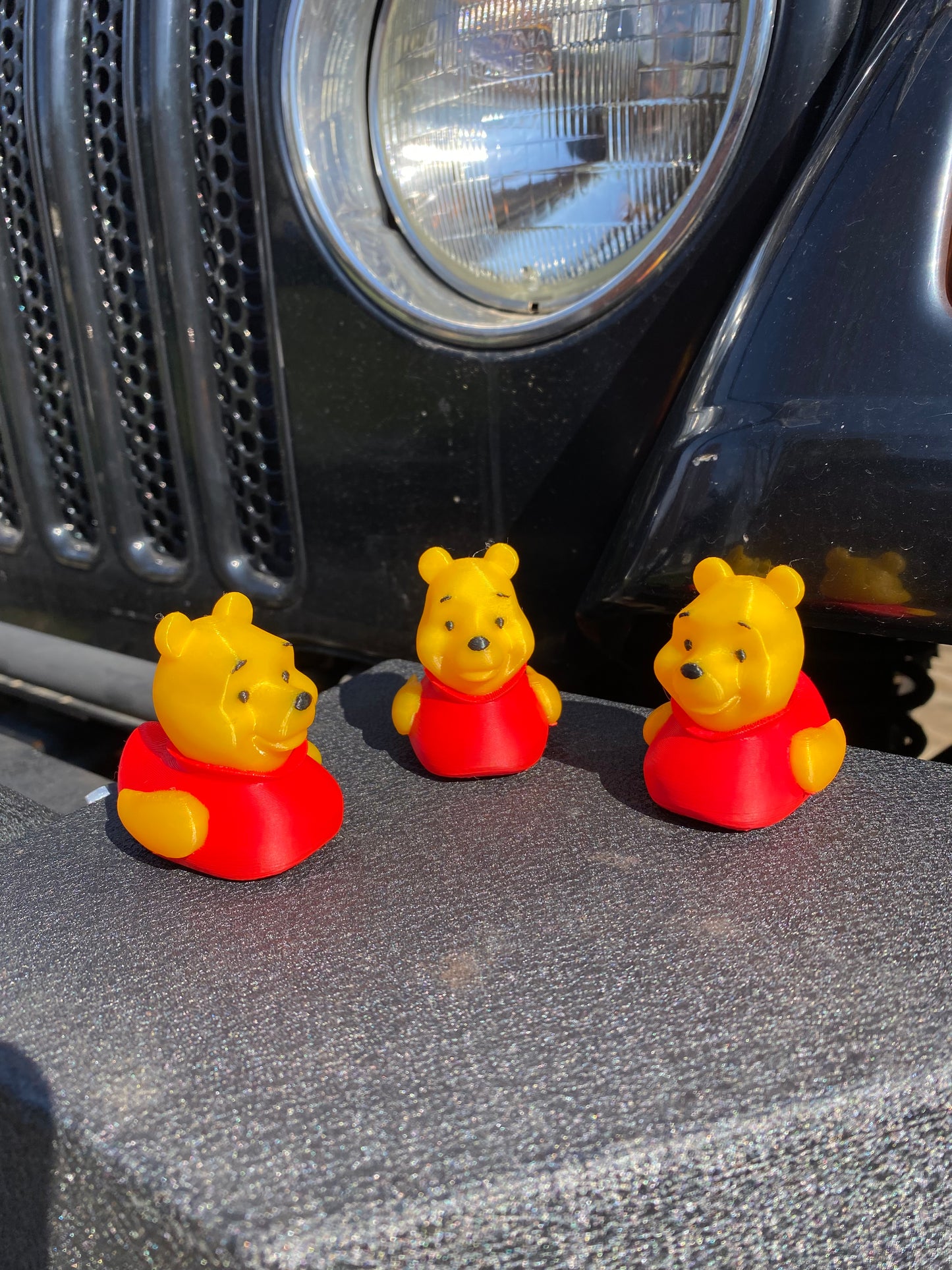 Winnie The Pooh Duck Miniature Figurine For Jeep Wrangler Dashboard