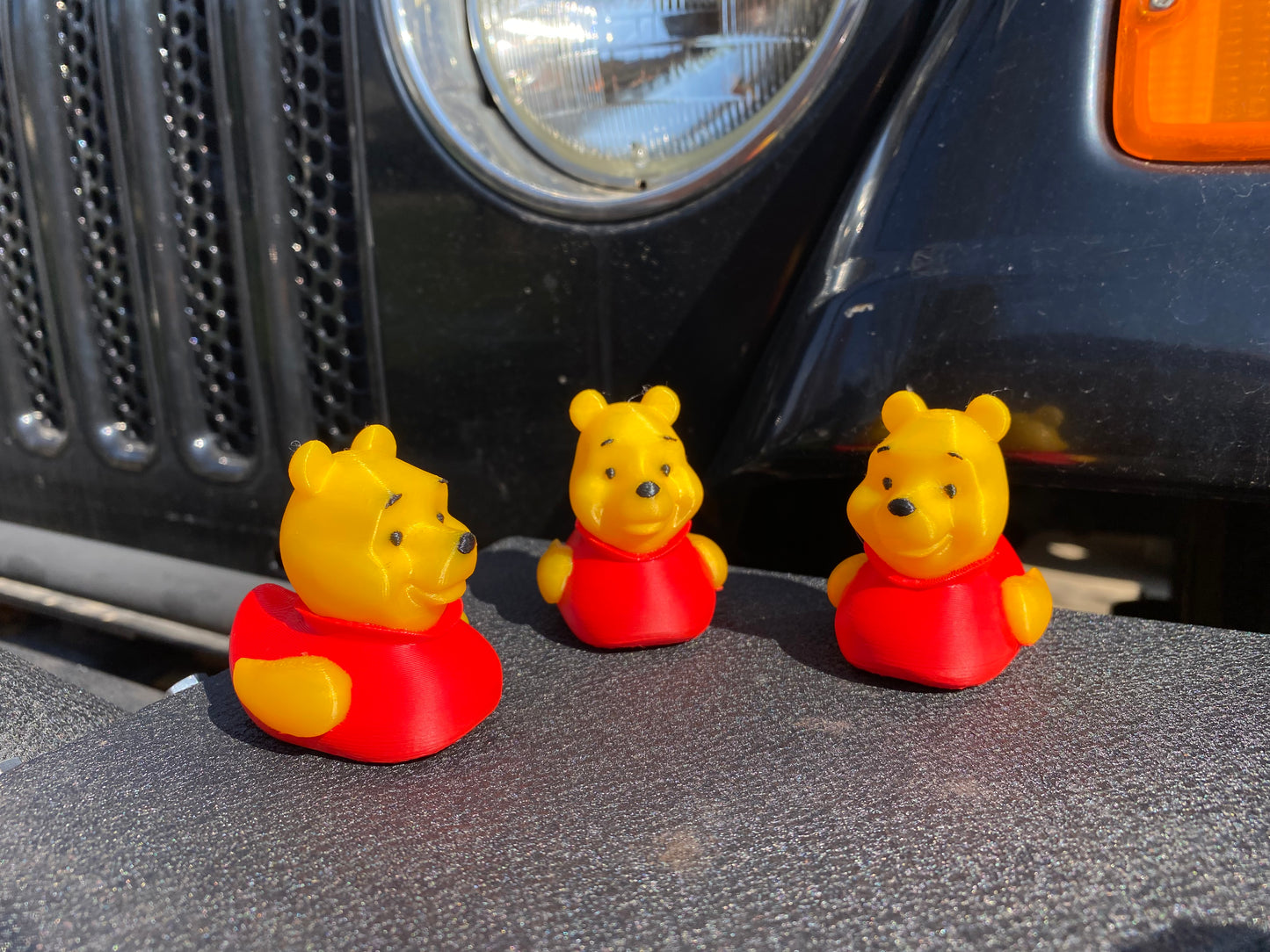 Winnie The Pooh Duck Miniature Figurine For Jeep Wrangler Dashboard