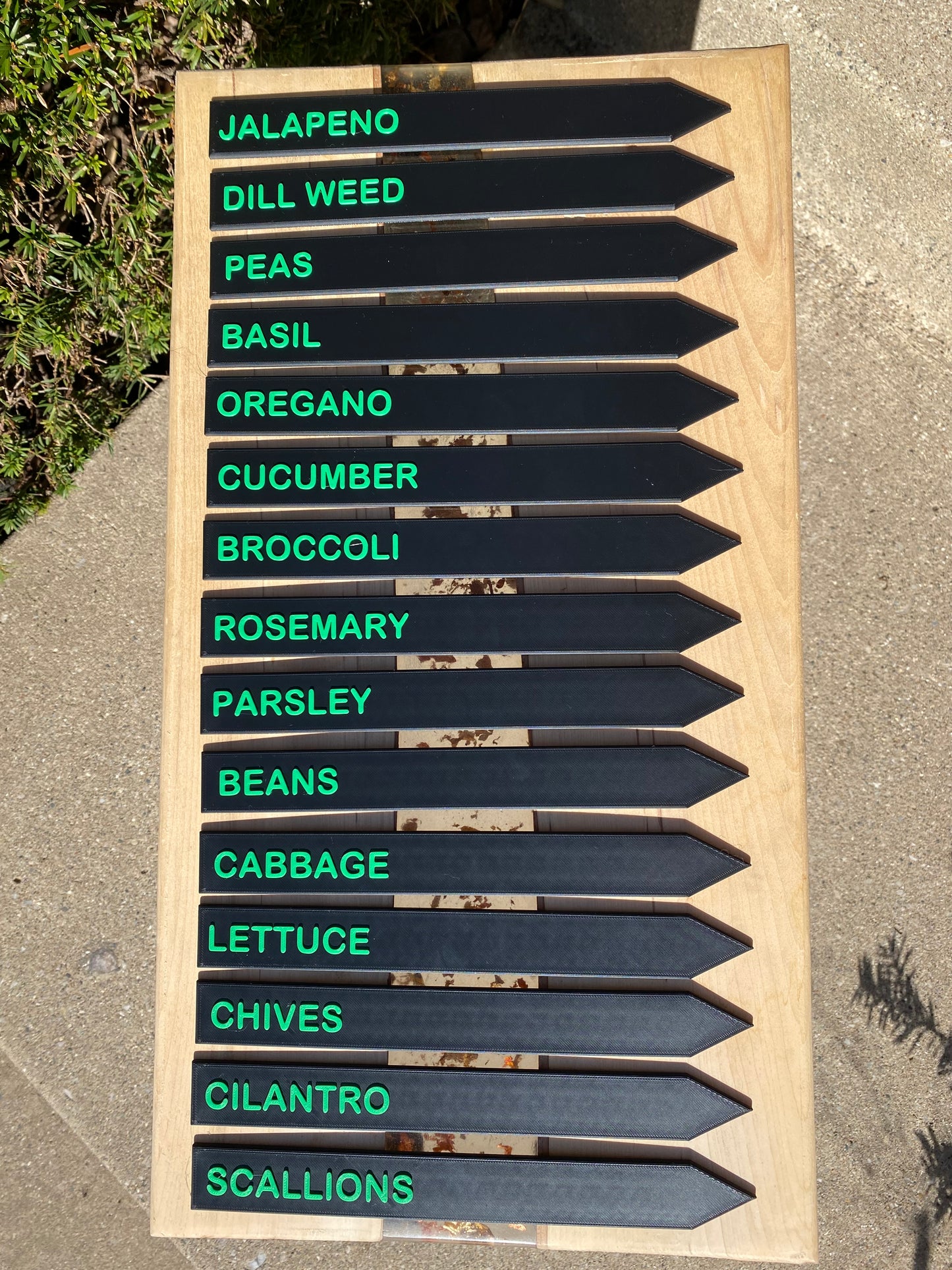 Garden Plant Markers / Stake Packs - Herb Garden Markers - 38 Vegetables, Herbs, And Fruits To Choose From