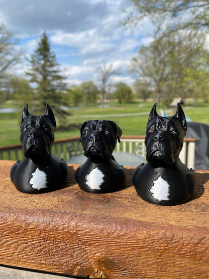 Cane Corso Duck Miniature Figurine For Jeep Wrangler Dashboard