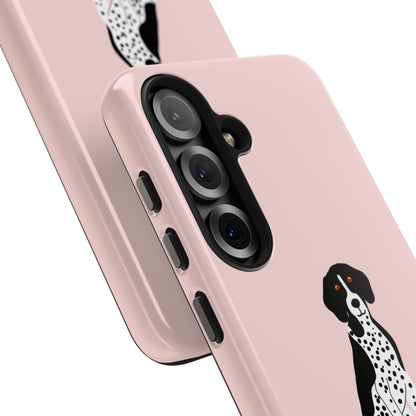 Black GSP Light Pink Tough Phone Cases