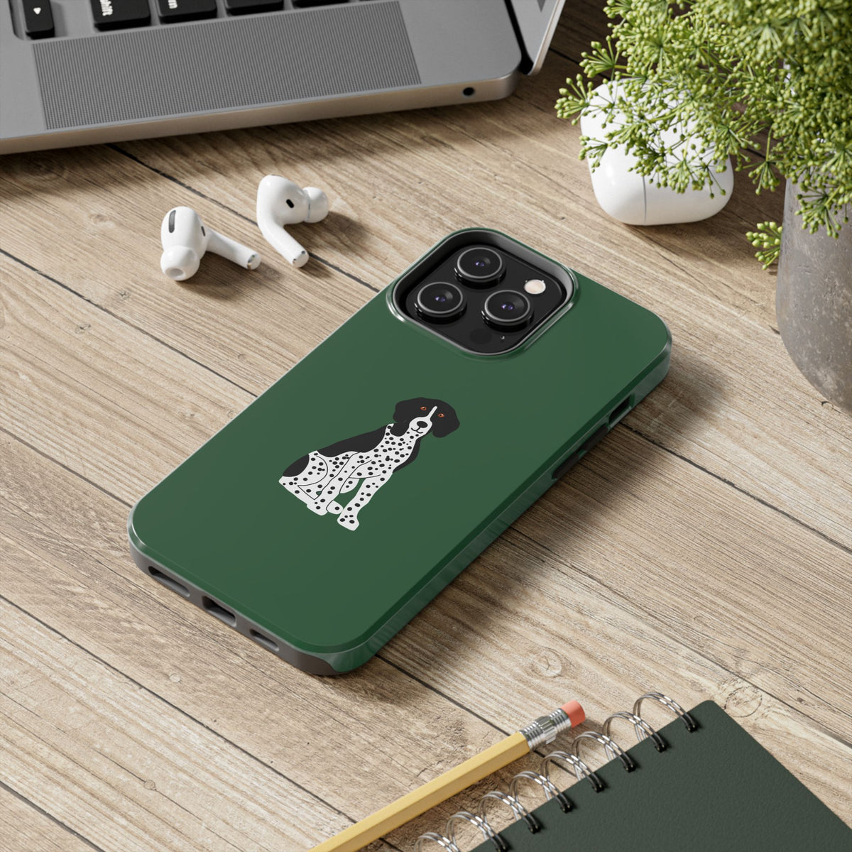 Black GSP Dark Green Tough Phone Cases