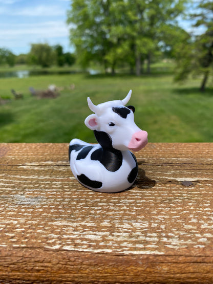 Cow Duck Miniature Figurine For Jeep Wrangler Dashboard 3D Printed