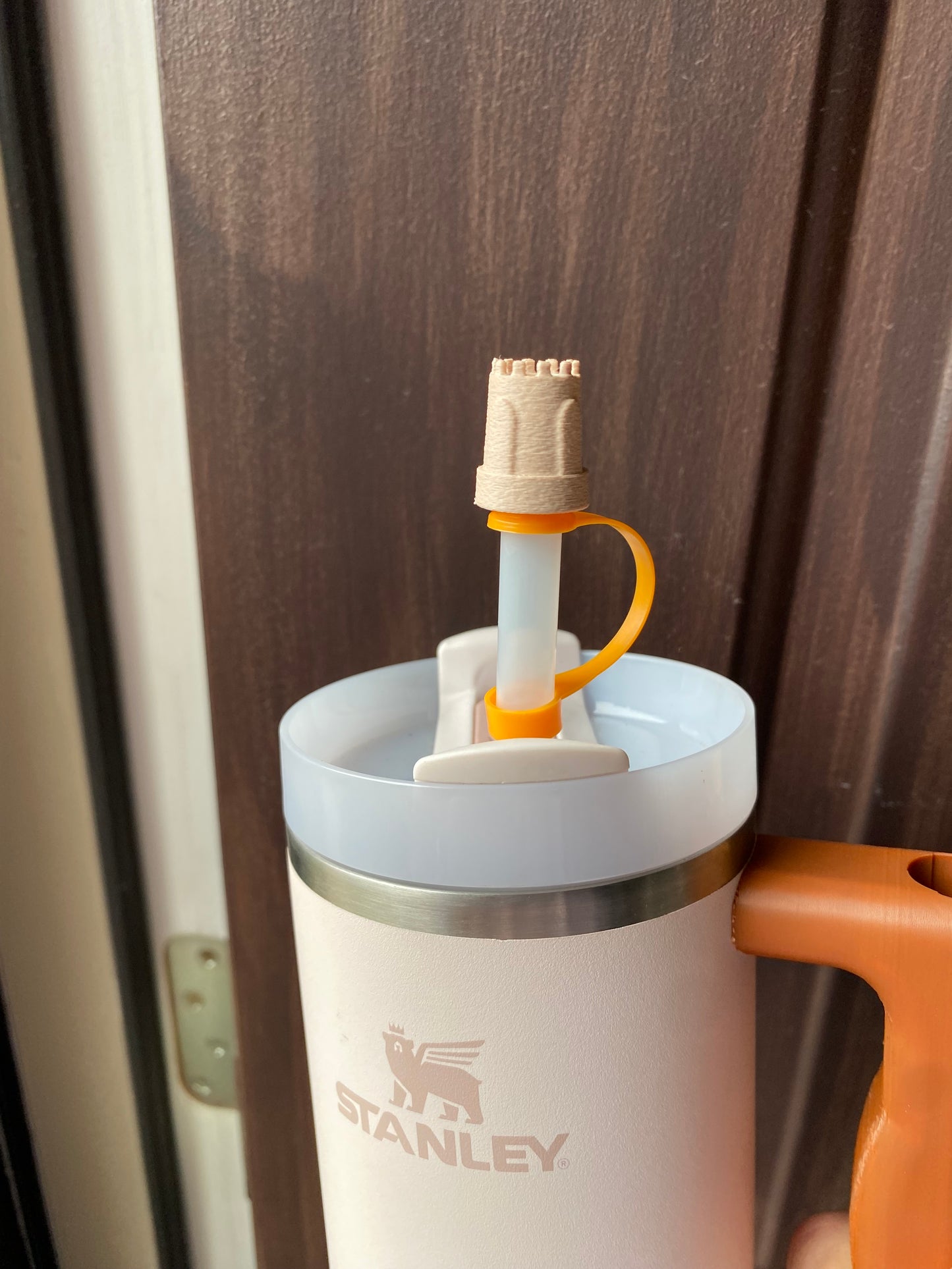 Sand Castle Straw Topper/ Charm for Stanely Tumblers and other 9.5mm Straws