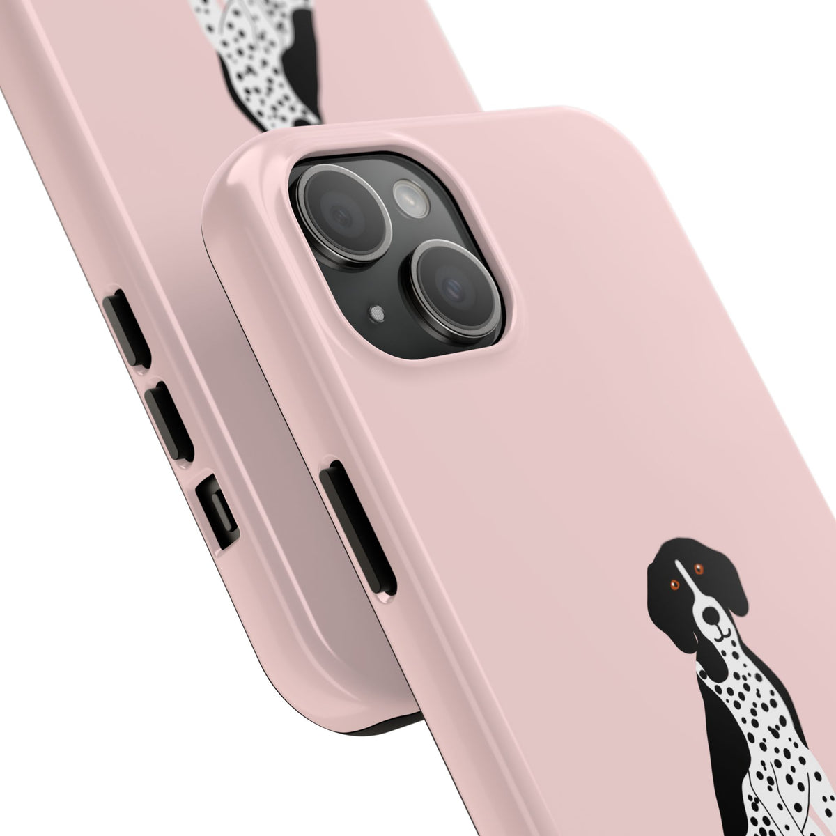 Black GSP Light Pink Tough Phone Cases
