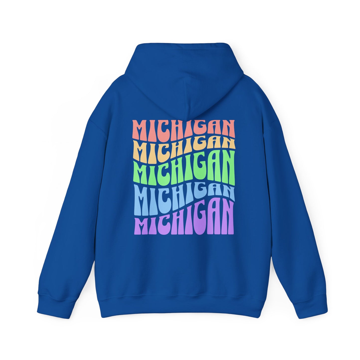 Unisex Michigan Groovy Trendy Vintage Hoodie