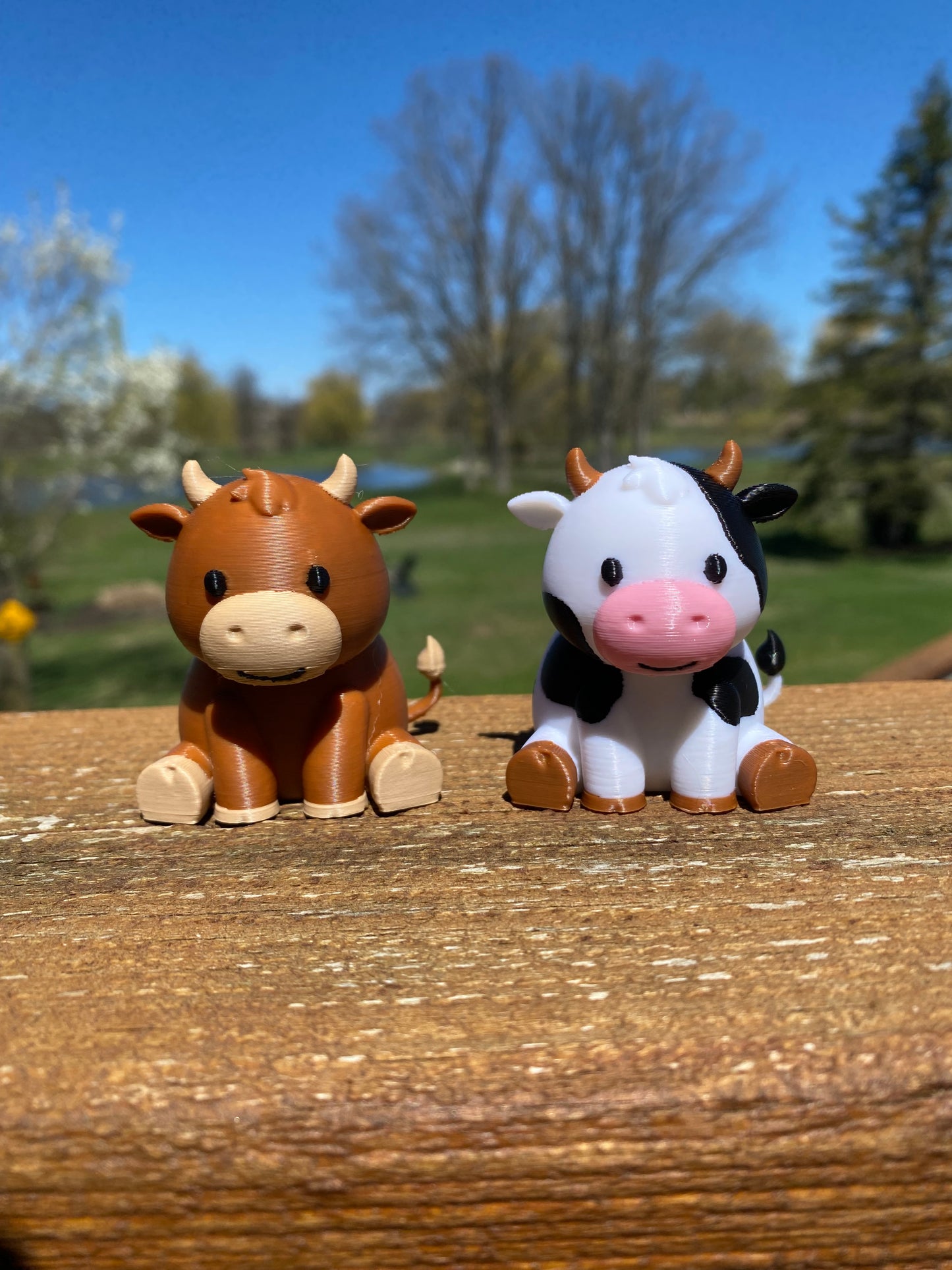 3D Printed Moo Moo Subaru Dashboard Cows