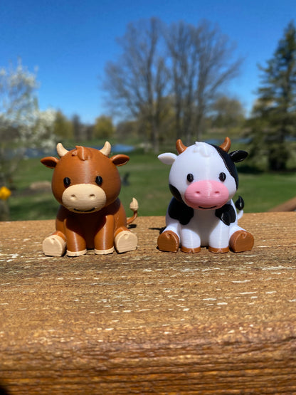 3D Printed Moo Moo Subaru Dashboard Cows
