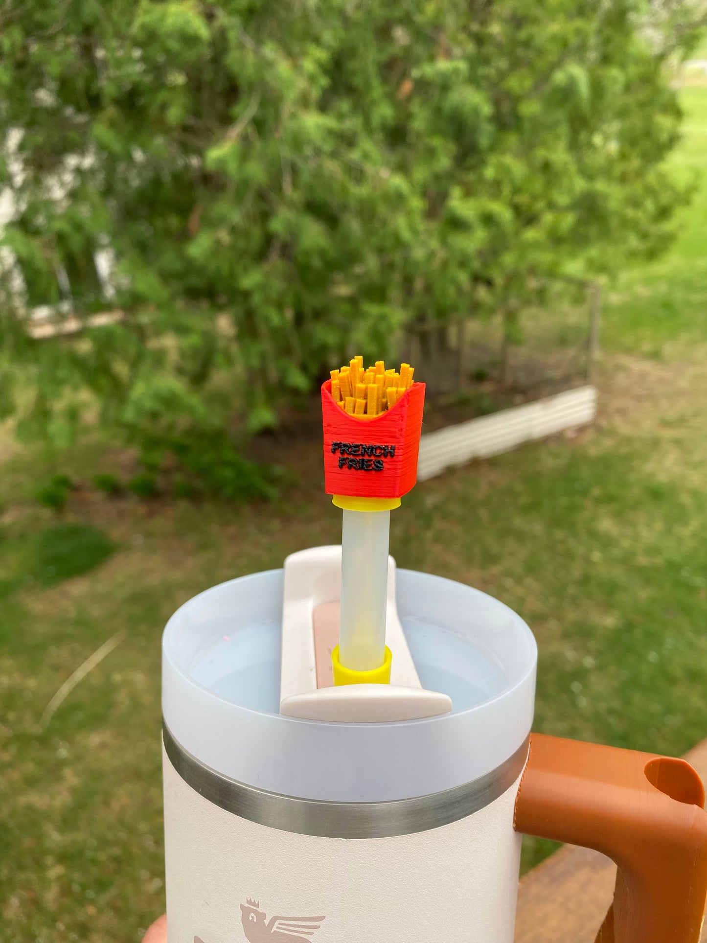 French Fries Straw Topper/ Charm for Stanely Tumblers and other 9.5mm Straws