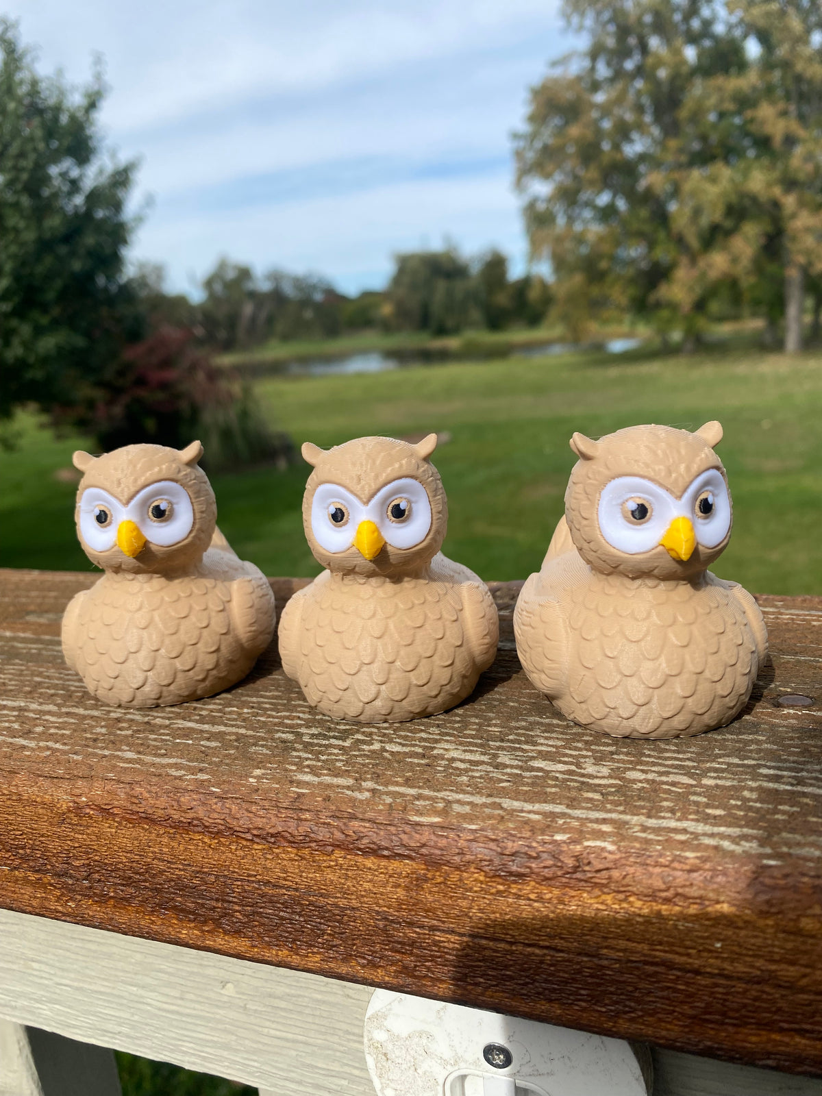 Owl Duck Miniature Figurine For Jeep Wrangler Dashboard