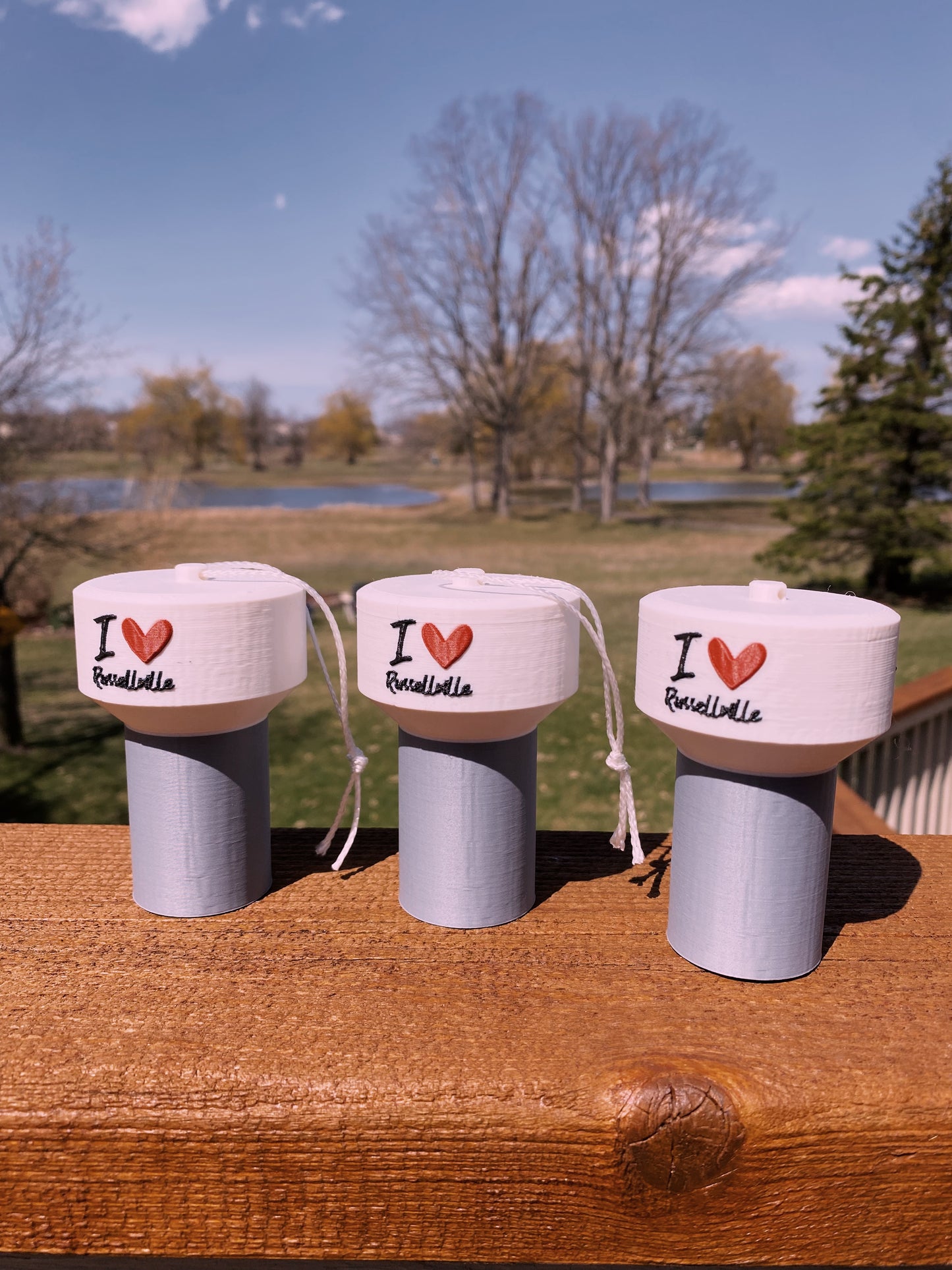 Russellville Arkansas Water Tower Miniature Replica Desk / Christmas Tree Ornament