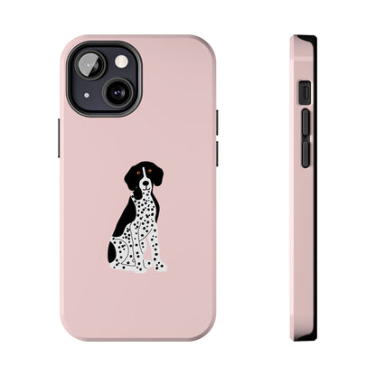Black GSP Light Pink Tough Phone Cases