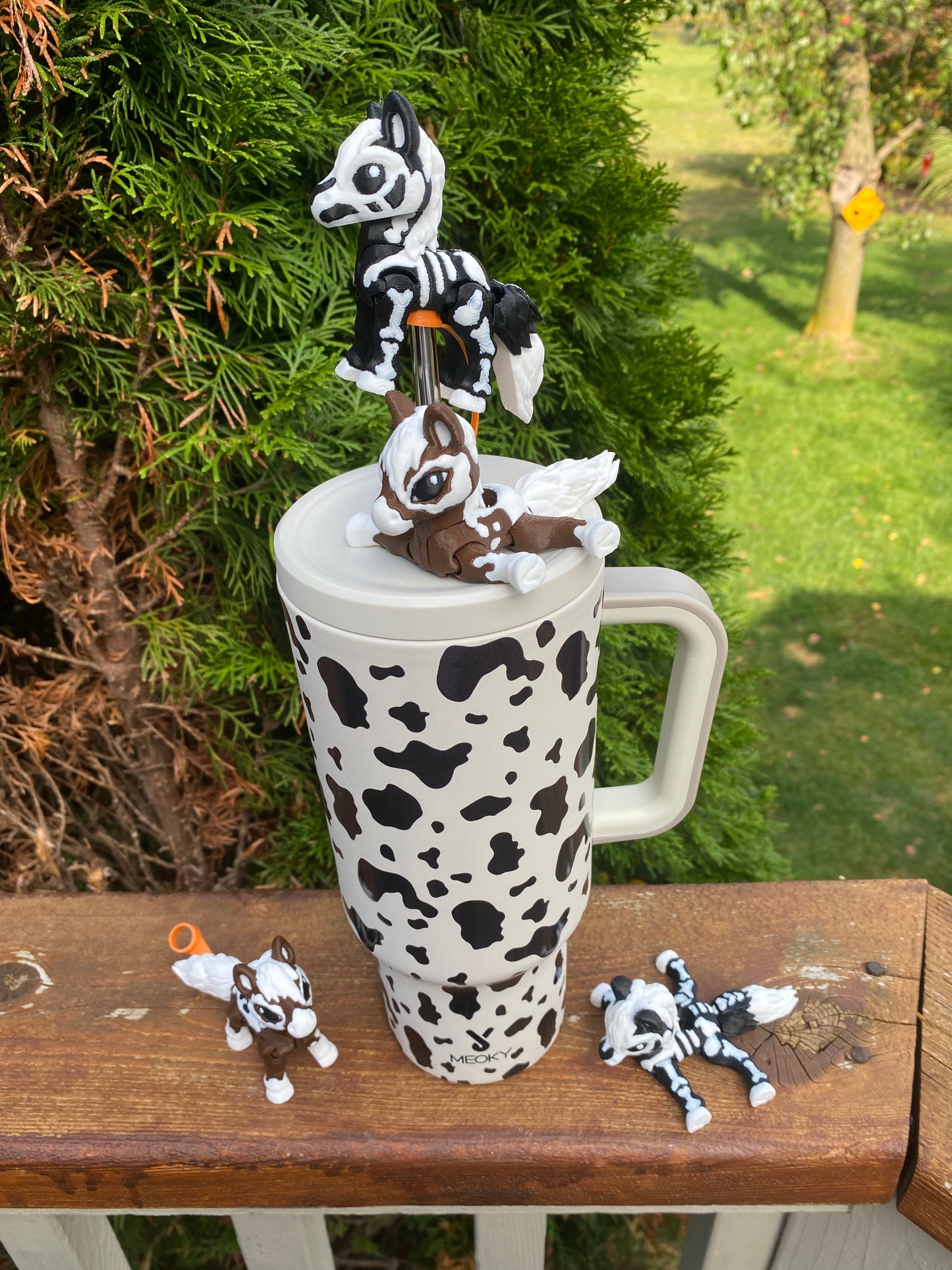 Halloween Horse Straw Topper/ Charm for Stanely Tumblers and other 9.5mm Straws