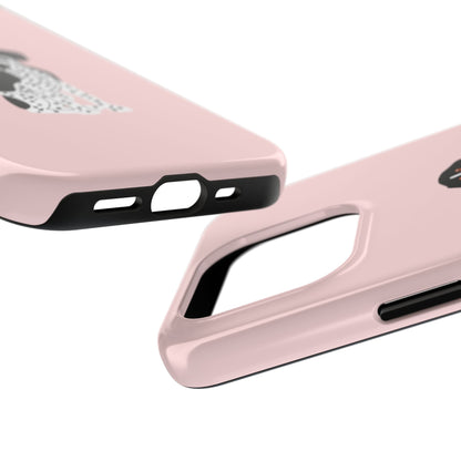 Black GSP Light Pink Tough Phone Cases