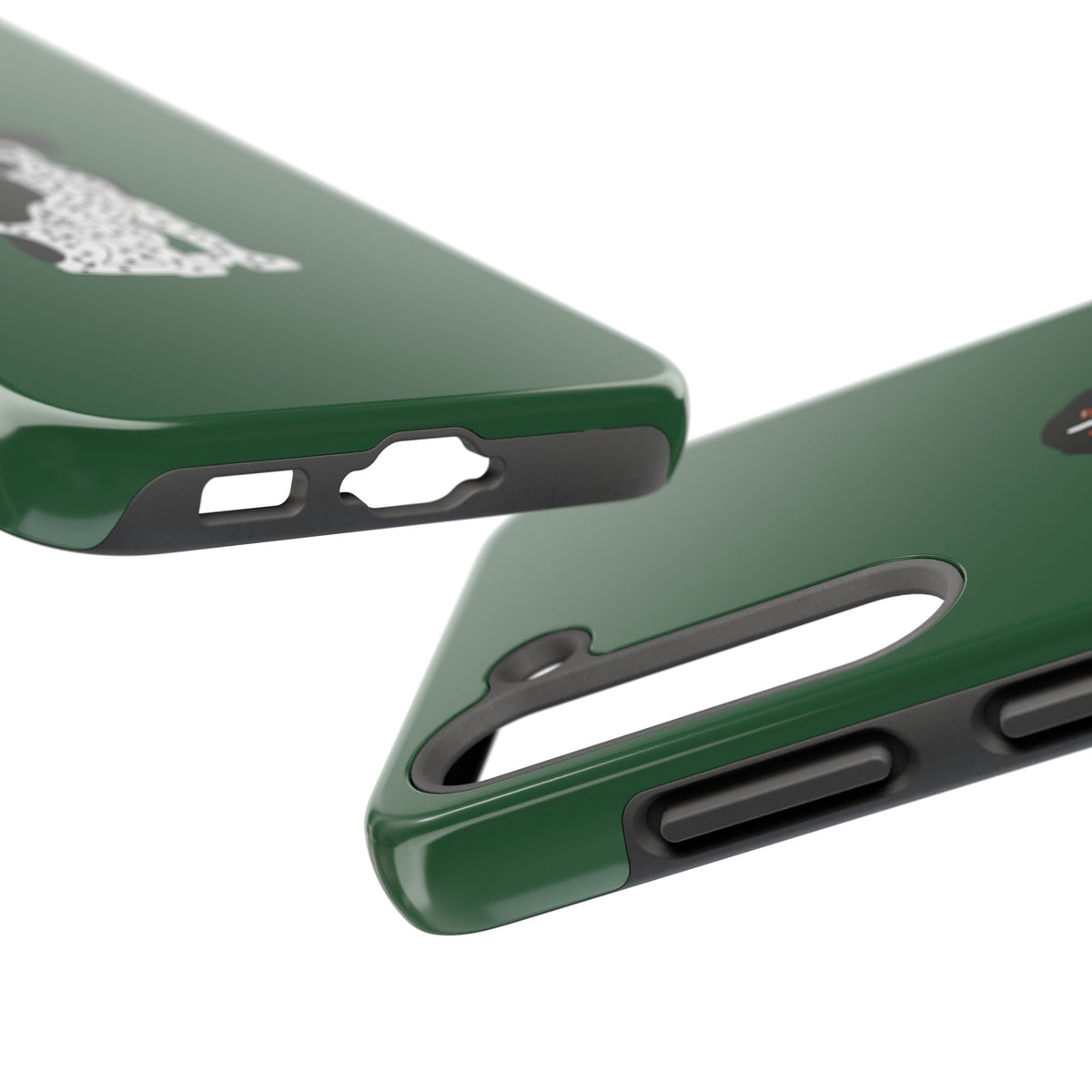 Black GSP Dark Green Tough Phone Cases