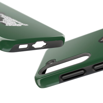Black GSP Dark Green Tough Phone Cases