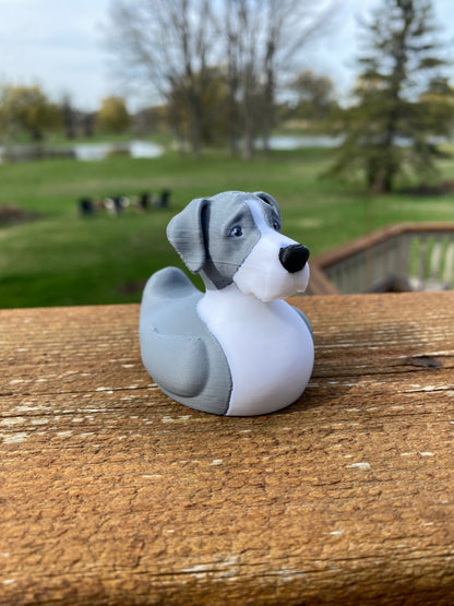 Great Dane Duck Miniature Figurine For Jeep Wrangler Dashboard