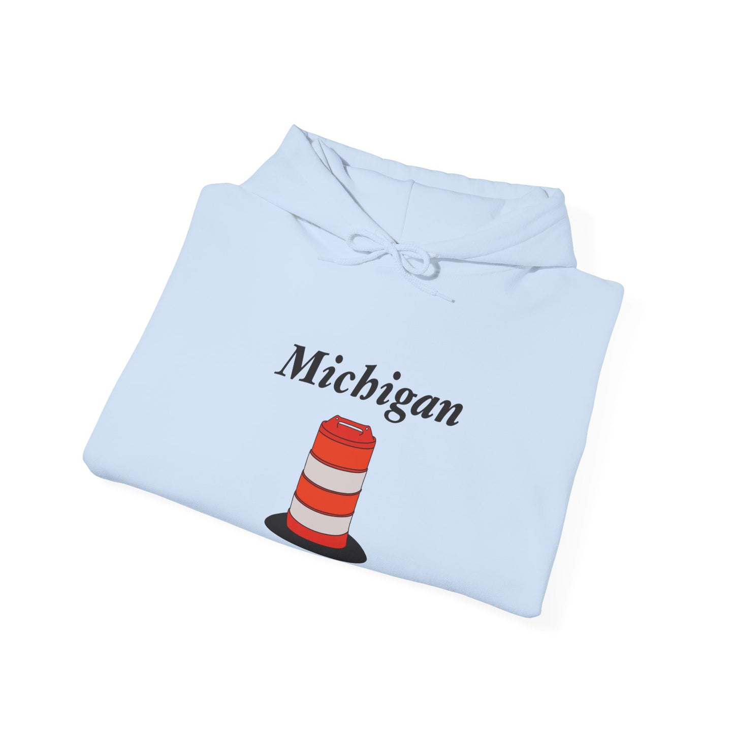 Unisex Simple Michigan State Flower Traffic Cone Hoodie