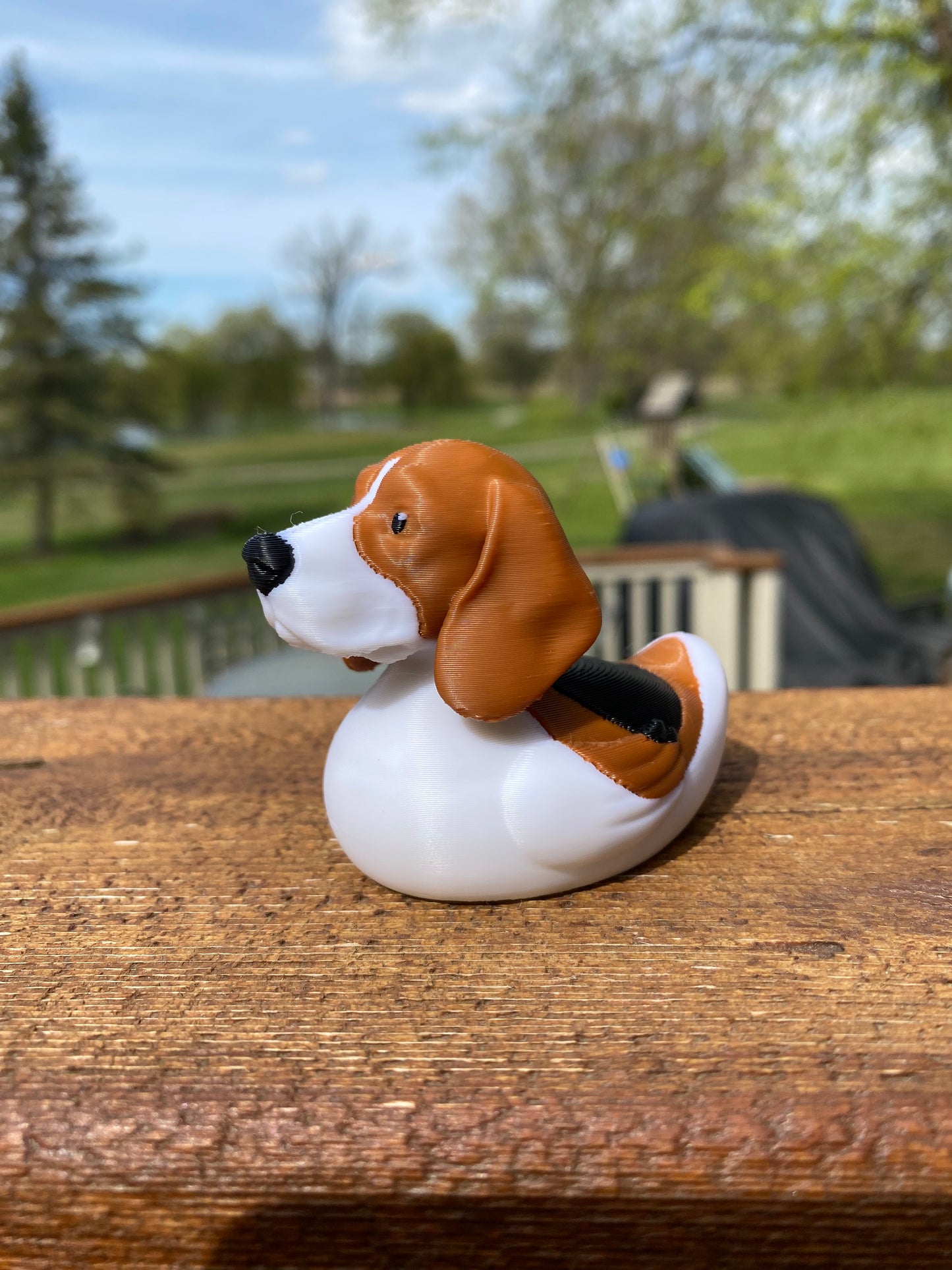 Beagle Duck Miniature Figurine For Jeep Wrangler Dashboard