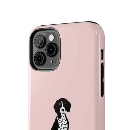 Black GSP Light Pink Tough Phone Cases
