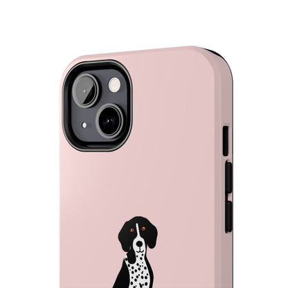 Black GSP Light Pink Tough Phone Cases