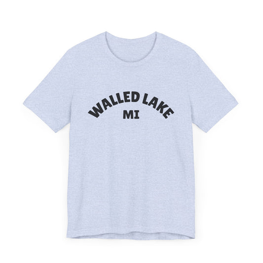 Walled Lake, Michigan Unisex Jersey Short Sleeve Tee