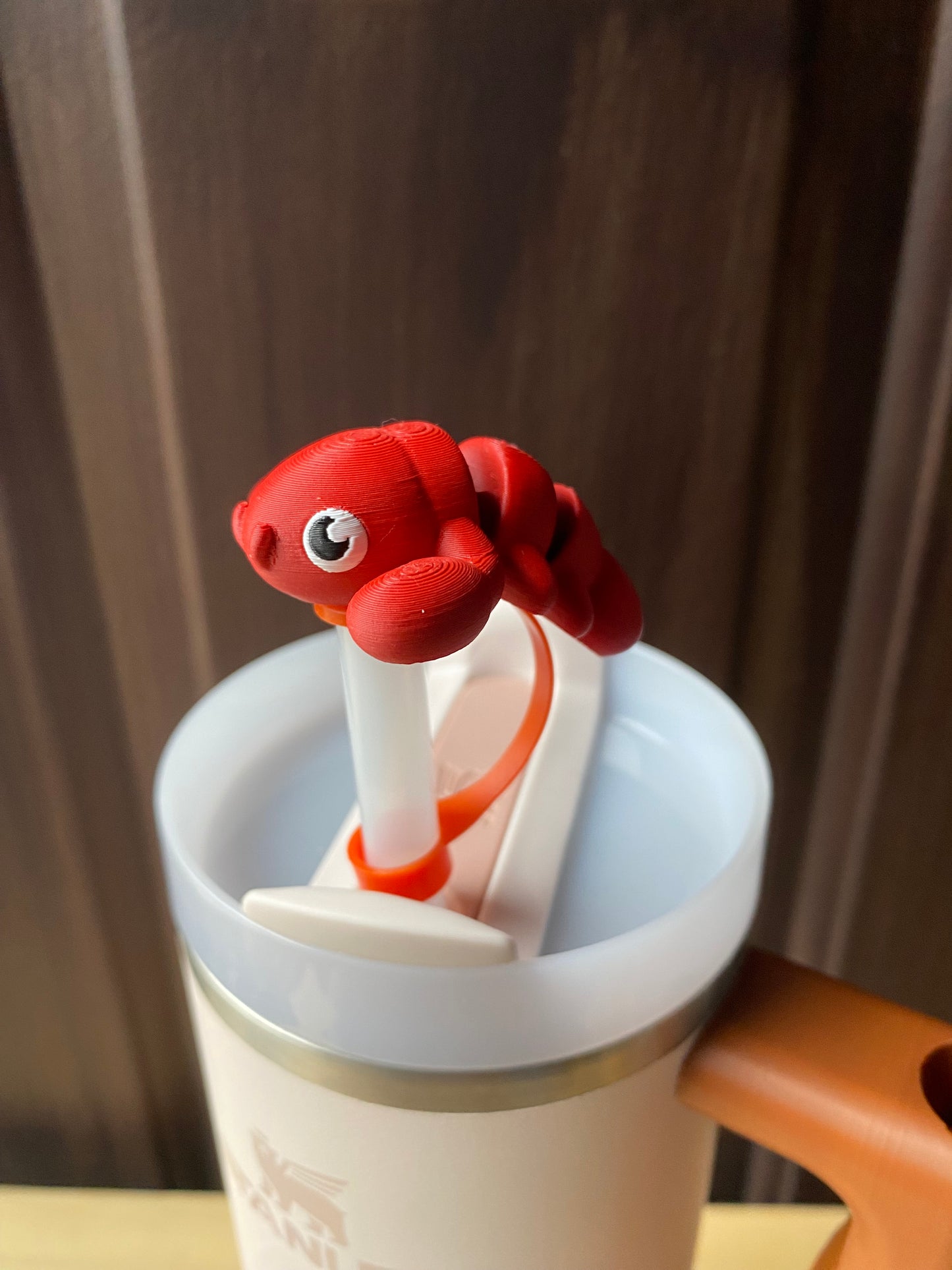 Lobster Straw Topper/ Charm for Stanely Tumblers and other 9.5mm Straws
