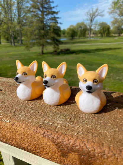 Corgi Duck Miniature Figurine For Jeep Wrangler Dashboard