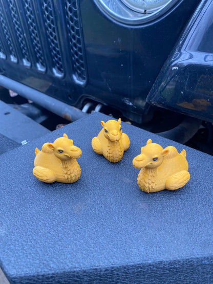 Camel Duck Miniature Figurine For Jeep Wrangler Dashboard