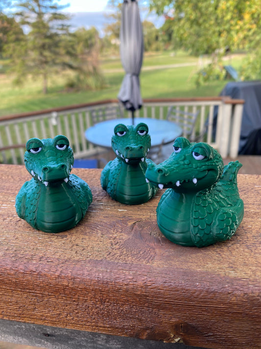 Alligator Croc Duck Miniature Figurine For Jeep Wrangler Dashboard