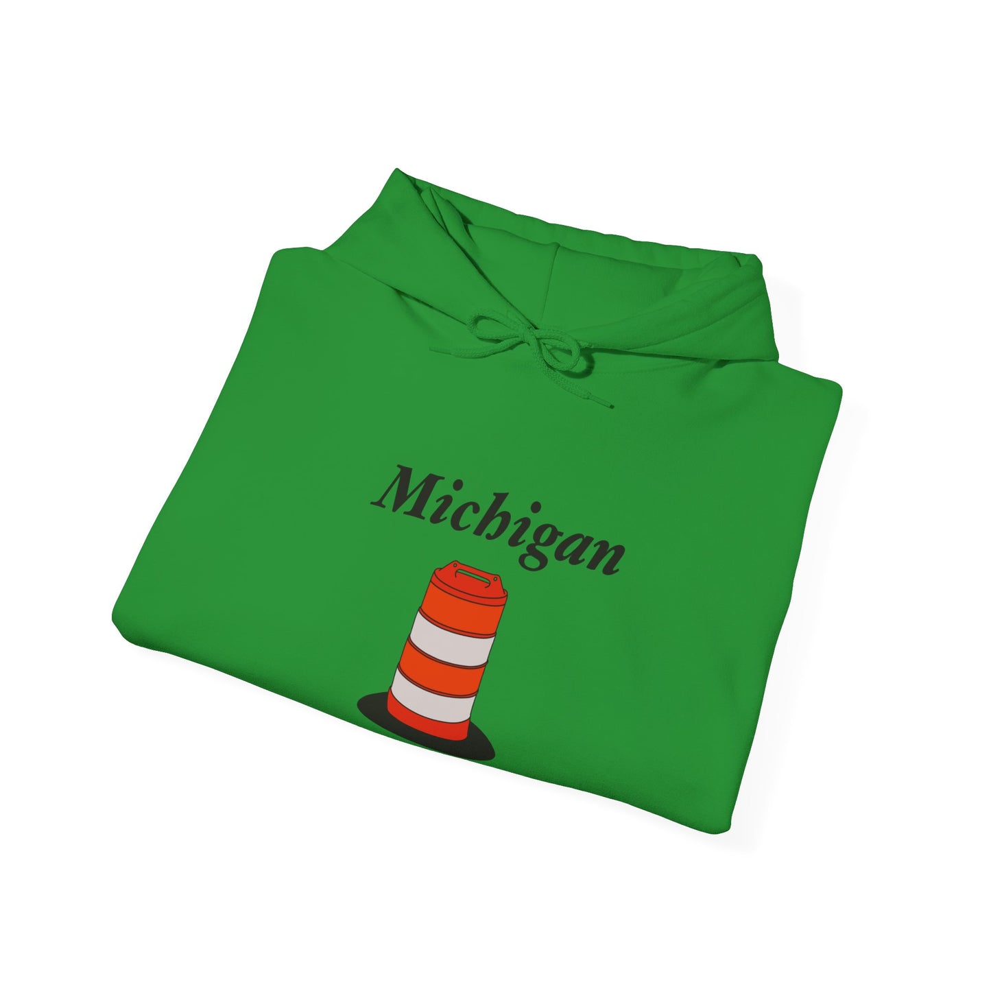 Unisex Simple Michigan State Flower Traffic Cone Hoodie