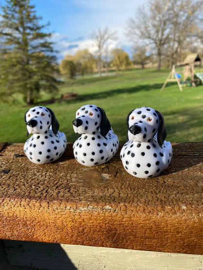 Dalmatian Duck Miniature Figurine For Jeep Wrangler Dashboard