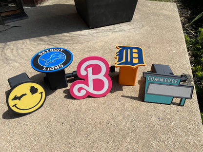Custom 3D Printed Hitch Receiver Covers For 2in and 1.25in Receivers Trucks, Sedans, SUVs