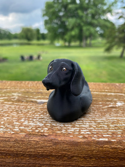 Dachshund Duck Miniature Figurine For Jeep Wrangler Dashboard 3D Printed