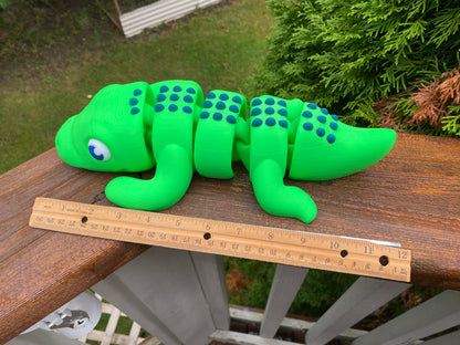 JUMBO Chunky XL Alligator Crocodile Gator Fidget Toy Cute Home Decoration