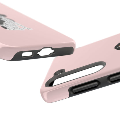 Black GSP Light Pink Tough Phone Cases