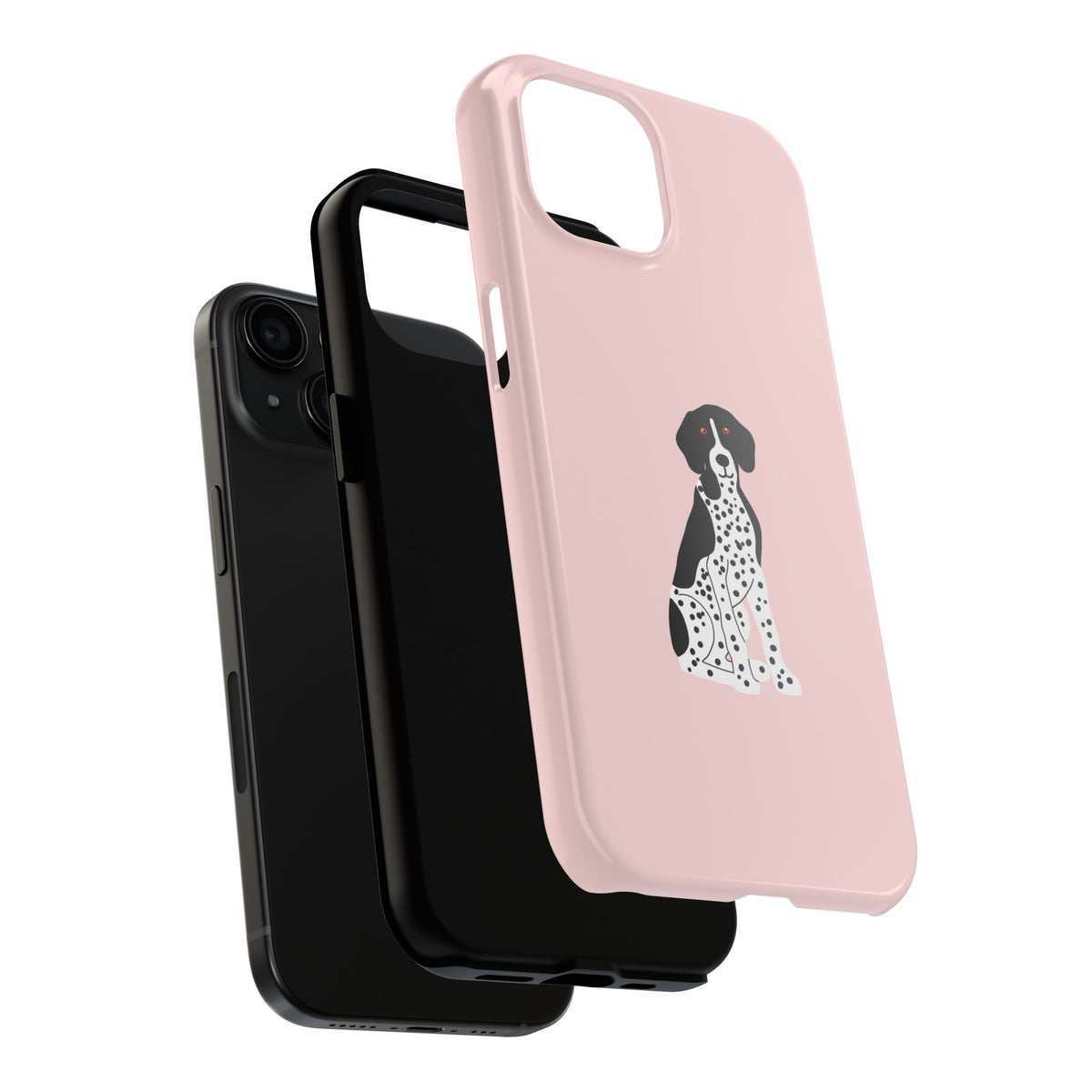 Black GSP Light Pink Tough Phone Cases