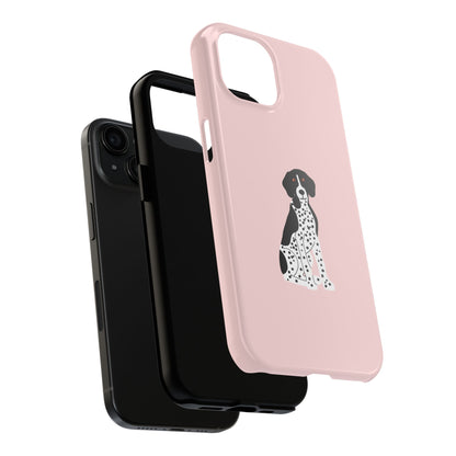 Black GSP Light Pink Tough Phone Cases
