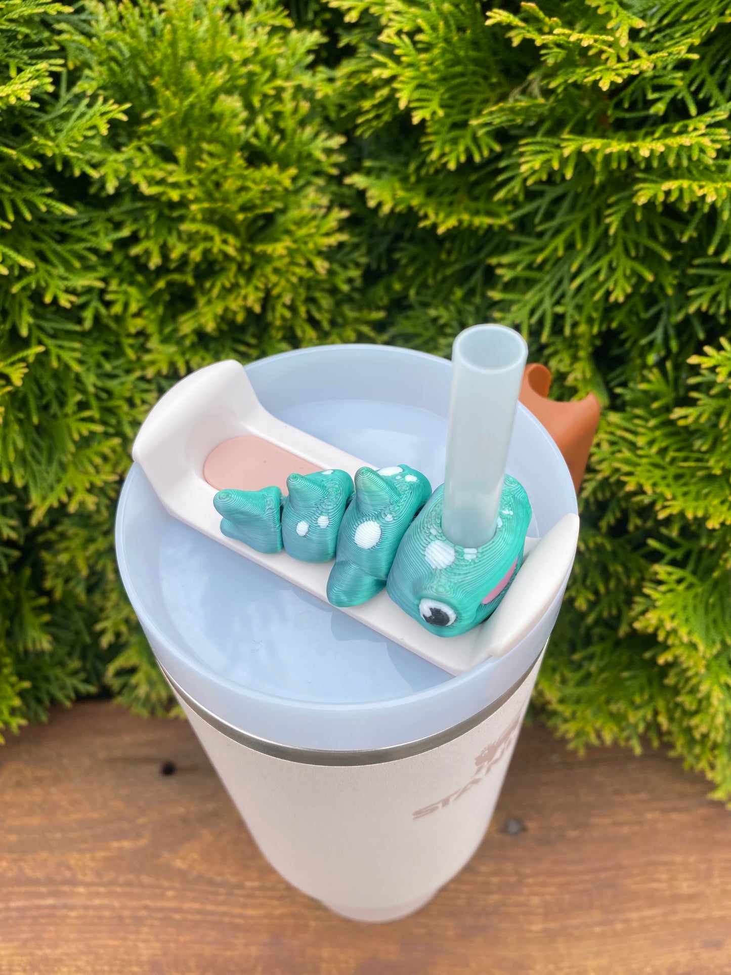 Whale Shark Straw Topper/ Charm for Stanely Tumblers and other 9.5mm Straws