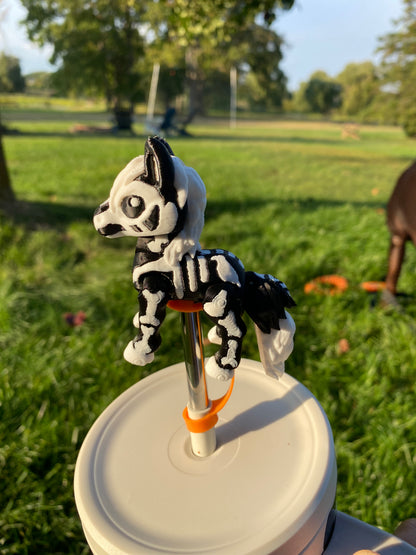Halloween Horse Straw Topper/ Charm for Stanely Tumblers and other 9.5mm Straws