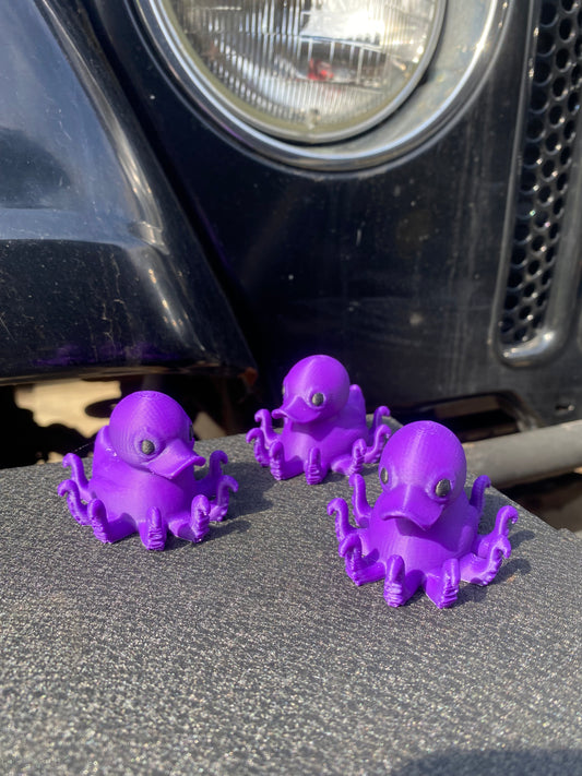 Octopus Duck Miniature Figurine For Jeep Wrangler Dashboard