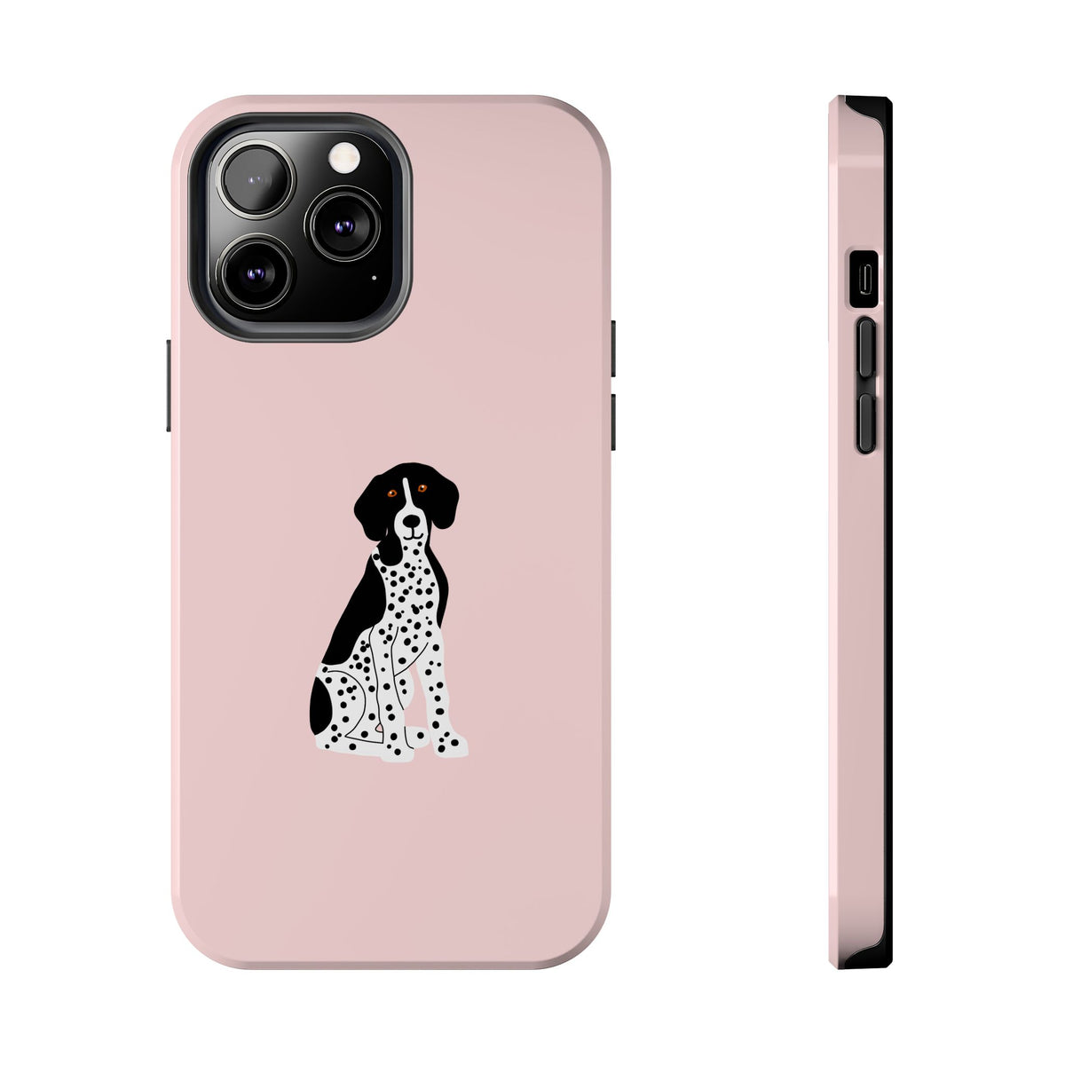 Black GSP Light Pink Tough Phone Cases