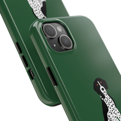Black GSP Dark Green Tough Phone Cases