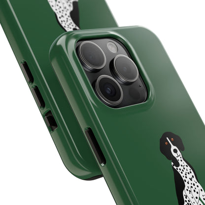 Black GSP Dark Green Tough Phone Cases